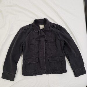 LUCKY BRAND Black Cotton Jacket Size S